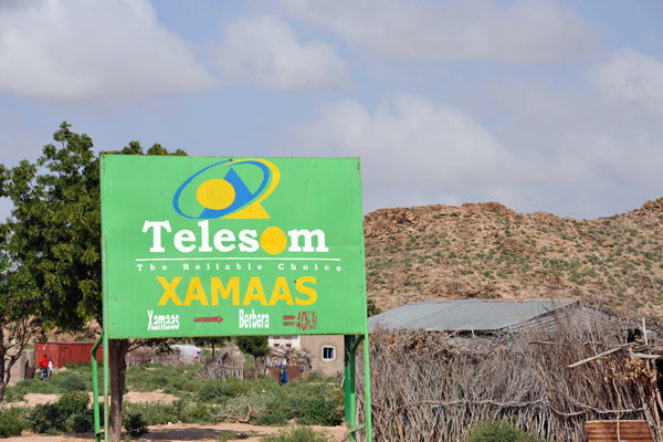 Telesom welcomes you to Xamaas, 40 km outside Berbera
