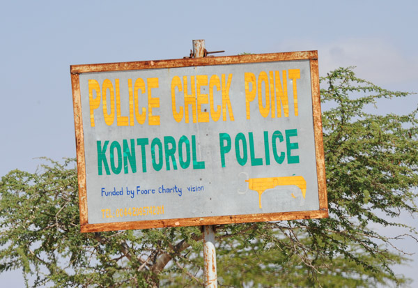 Laas Geel police check point...closed Friday