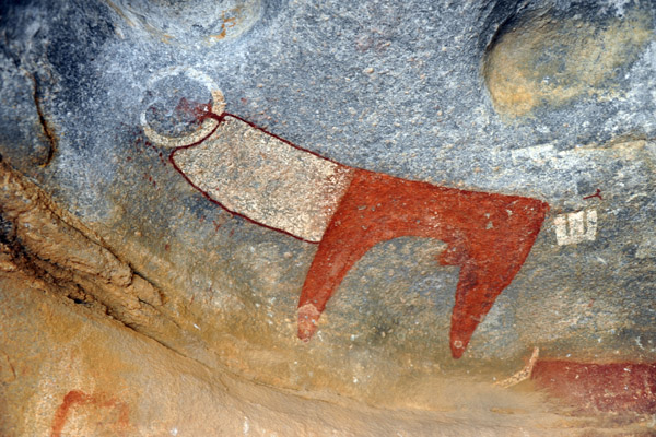 Most of the paintings at Laas Geel represent cattle