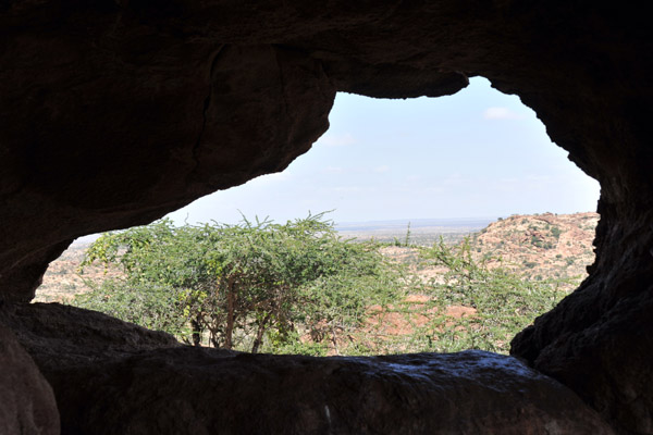 Cave opening, Laas Geel