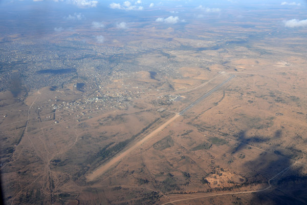 The runway at Hargeisa is rather interesting with 2400m paved and another 1800m dirt