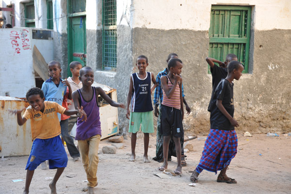 Somali kids in the Old Town, Berbera