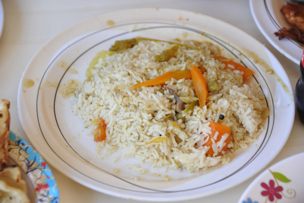 Rice dish, Xeeb Soor Restaurant, Berbera