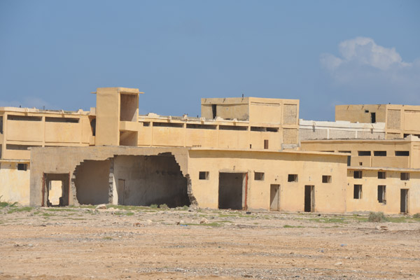 Although a ruin, the former Soviet hospital is an active base for the Somaliland military