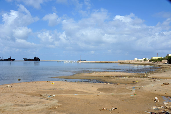 Beach of Berbera Harbor at the old city