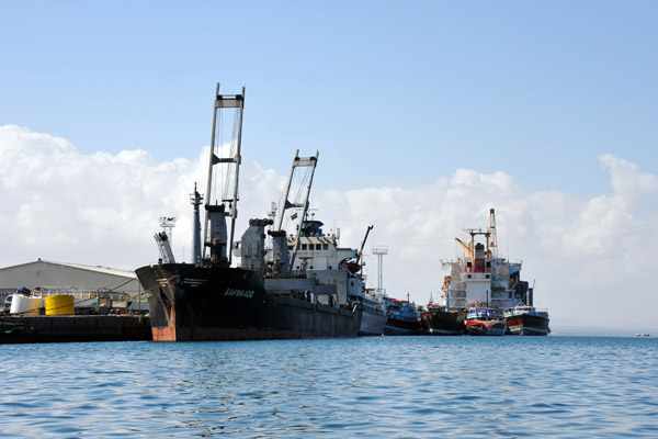 Cargo vessel Barwaaqo, named after a town in the southwestern Gedo regio of Somalia, Port of Berbera