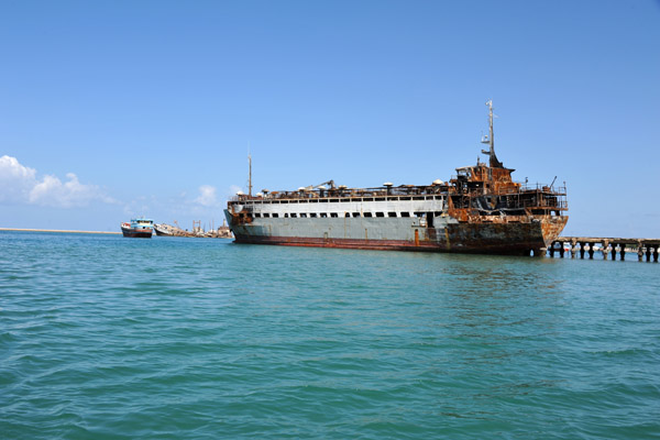 Burned an abandoned, the Estancia at the Port of Berbera 4 months after burning