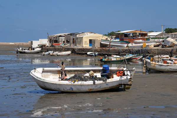 Fishing boats at low tide, Port of Berbera
