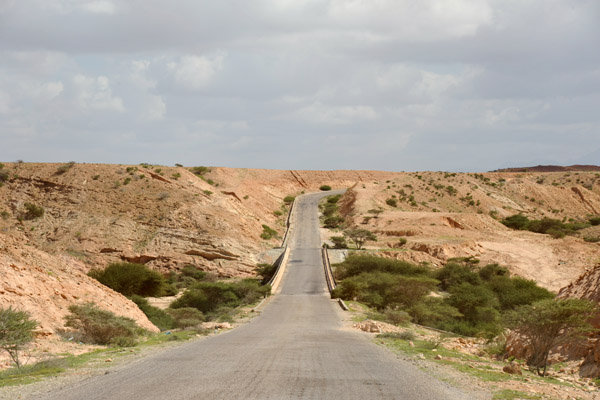 Approaching a bridge along Somaliland Highway 2