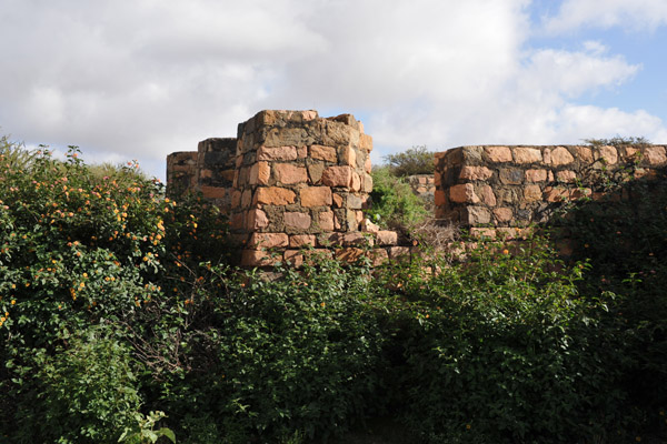 Ruins of the stone fort at Sheekh