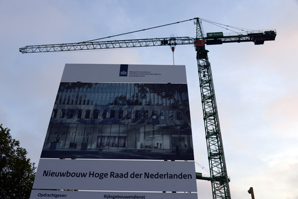 Construction site of the new Hoge Raad, High Council of the Netherlands