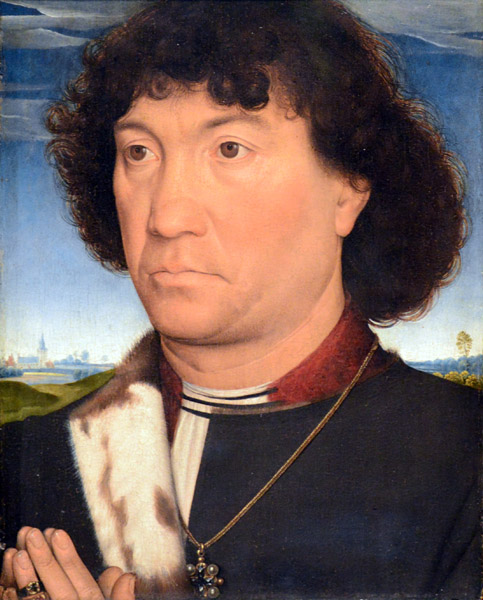 Portrait of a Man from the Lespinette Family, Hans Memling, ca 1485-1490
