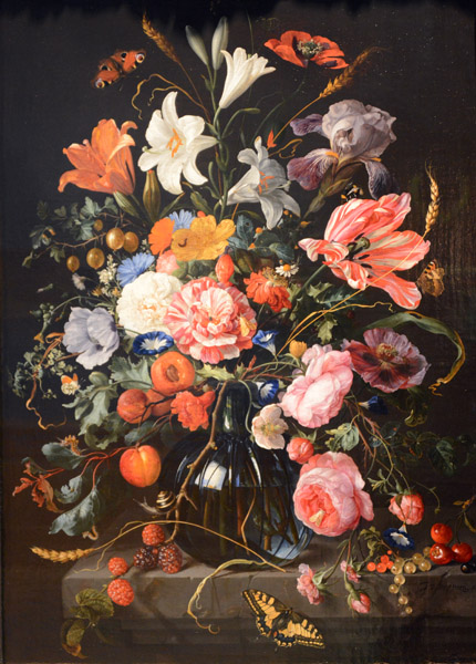 Vase of Flowers, Jan Davidsz de Heem, ca 1670