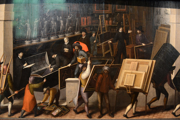 The Confiscation of the Contents of a Painter's Studio, Franios Bunel II, ca 1590