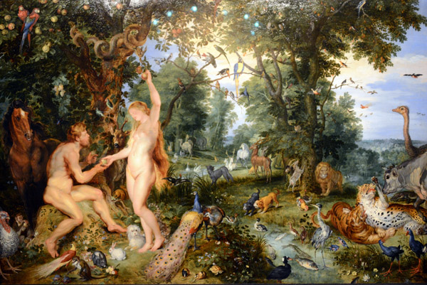The Garden of Eden with the Fall of Man, Jan Brueghel & Peter Paul Rubens, ca 1615
