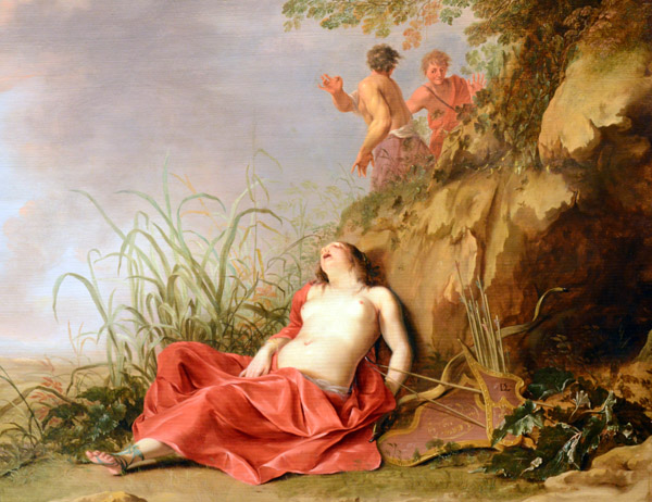 A Hunting Nymph, Asleep, Dirck van der Lisse, ca 1640-1650