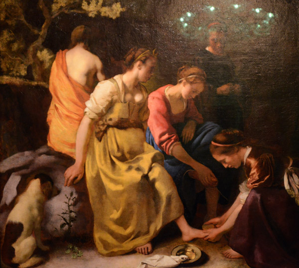 Diana and her Nymphs, Johannes Vermeer, ca 1653-54