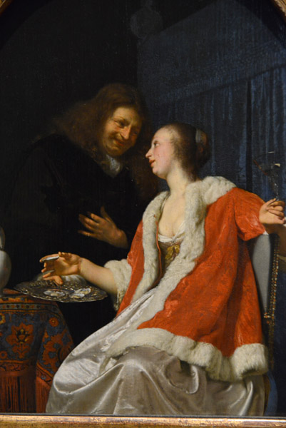 Man and Woman Eating Oysters, Frans van Mieris I, 1661