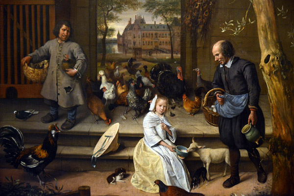 Portrait of Jacoba Maria van Wassenaer, known as the Poultry Yard, Jan Steen, 1660