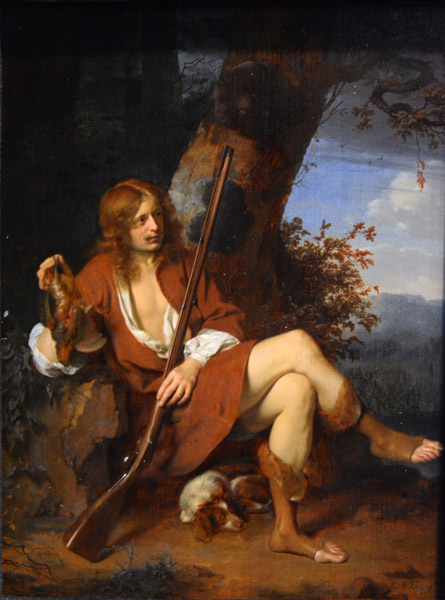 Self-Portrait as a Hunter, Arie de Vois, ca 1660