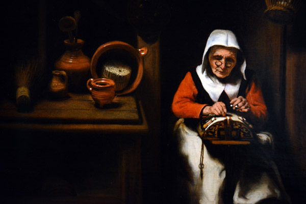 The Old Lacemaker, Nicolaes Maes, ca 1655
