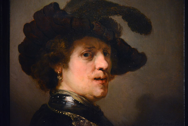Man with a Feathered Beret, Rembrandt, ca 1635-40