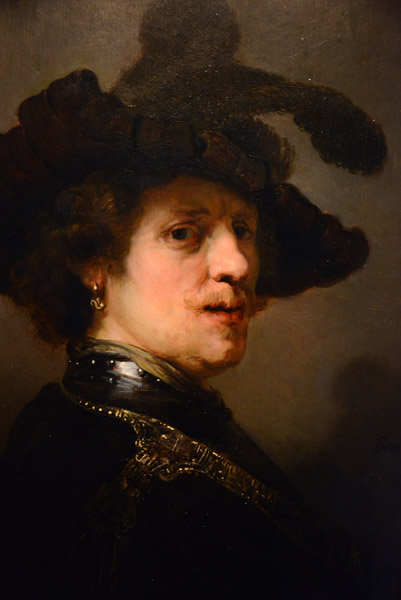 Man with a Feathered Beret, Rembrandt, ca 1635-40