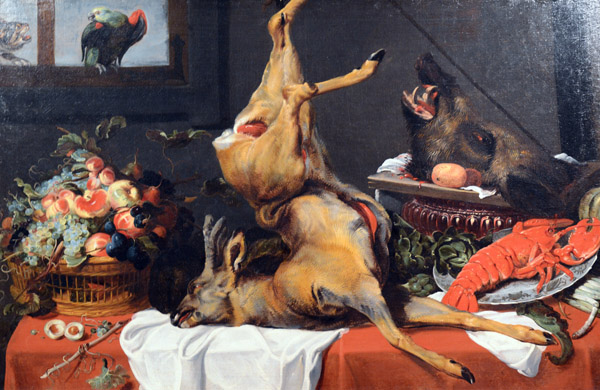 Still-Life with a Dead Stag, Frans Snijders, ca 1650