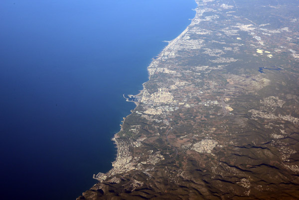 Catalan coast south of Barcelona
