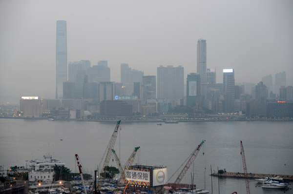 Kowloon from the Park Lane Hotel, Causeway Bay