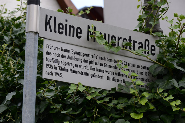 Kleine Mauerstrae, Synagogenstrae 1703-1935, Kronberg im Taunus