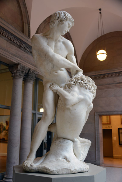 Samson and the Lion, Cristoforo Stati, 1604-1607