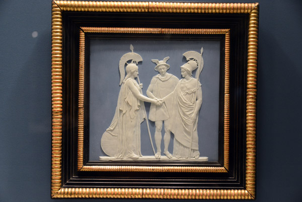 Mercury Joining the Hands of Britain and France, Wedgwood Pottery, England, 1787/90