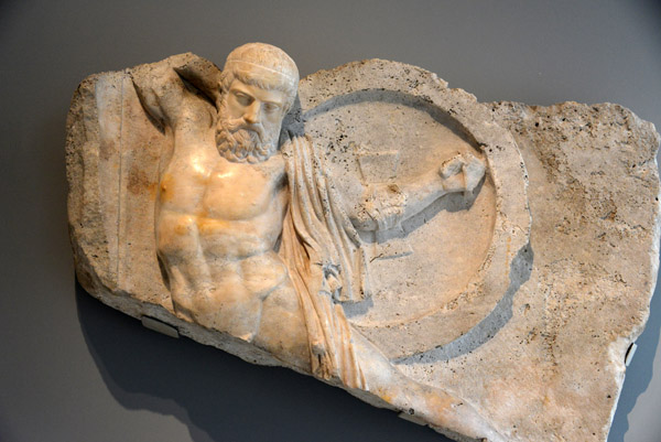 Relief of a Falling Warrior, Roman, 2nd C. AD