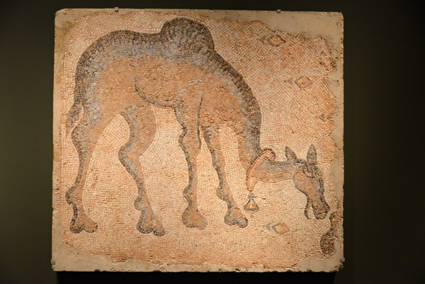 Mosaic Fragment of a Grazing Camel, Byzantine, probably Syria, 5th C. AD