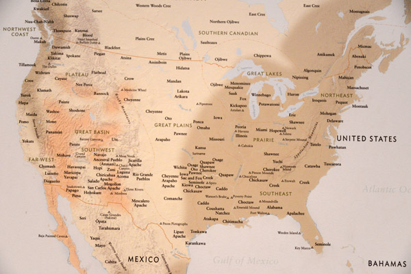 Map of the Indian tribes of North America