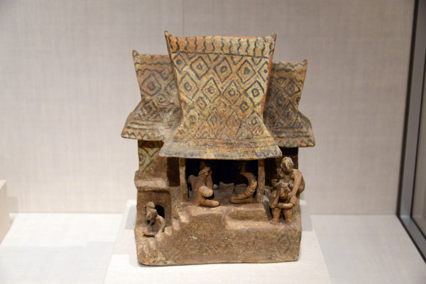House Model with Ritual Feast, Nayarit, Mexico - 100 BC-300 AD