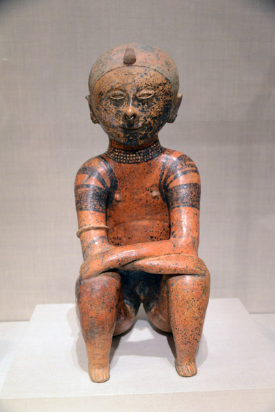 Figure of a Seated Chieftain, Nayarit, Mexico, 100 BC-250 AD
