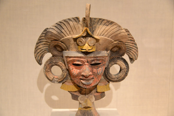 Mask from an Incense Burner Portraying the Old Deity of Fire, Teotihuacan, Mexico, 450-750 AD