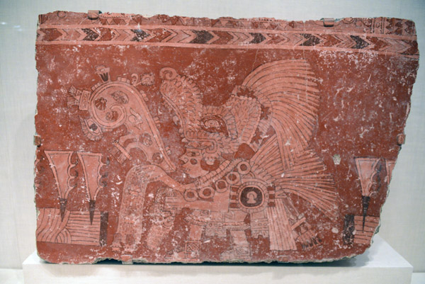 Mural Fragment  Representing a Ritual of World Renewal, Teotihuacan, Mexico 500-600 AD