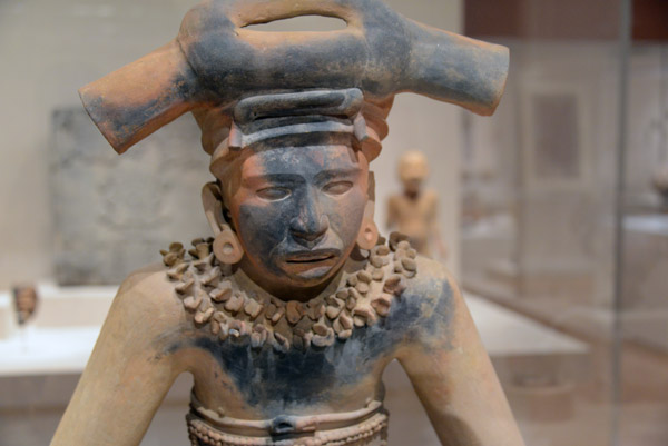 Figure of a Seated Ruler, Totonac, Mexico 300-600 AD