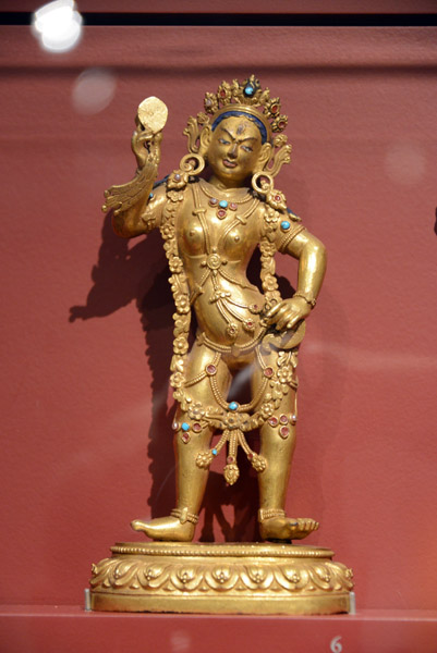 Demoness (Dakini) with Drum and Chopper (Karttrika), Tibet, 18th C.