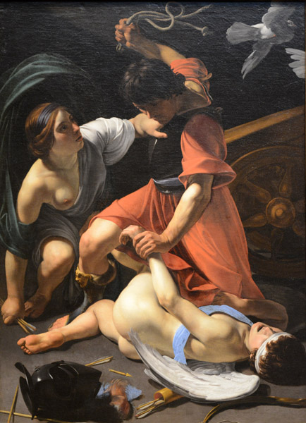 Cupid Chastised (Disdain), Bartolomeo Manfredi, 1613