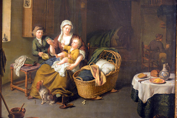 A Mother Feeding Her Child, Willem van Mieris, 1707