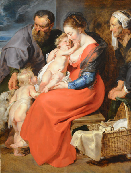 The Holy Family with Saints Elizabeth and John the Baptist, ca 1615