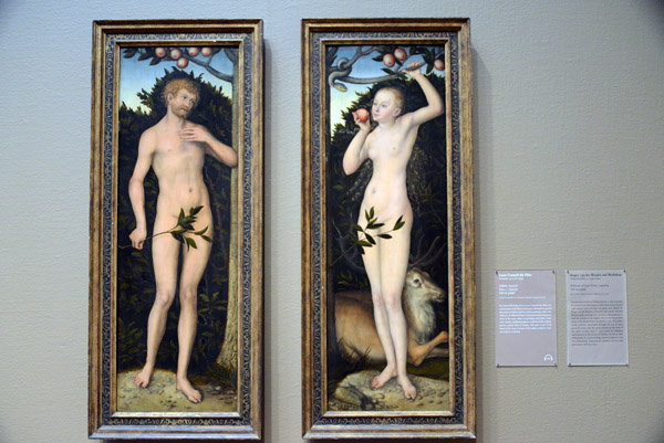 Adam and Eve, Lucas Cranach the Elder, 1533/37