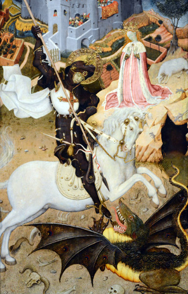 Saint George Killing the Dragon, Bernat Martorell, 1434/35