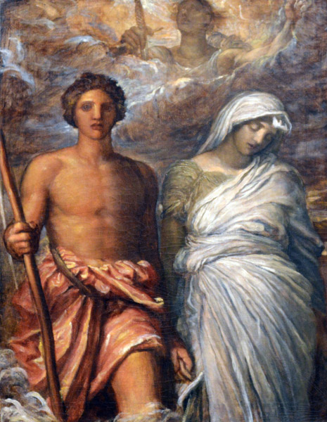 Time, Death, and Judgement, George Frederick Watts, before 1865