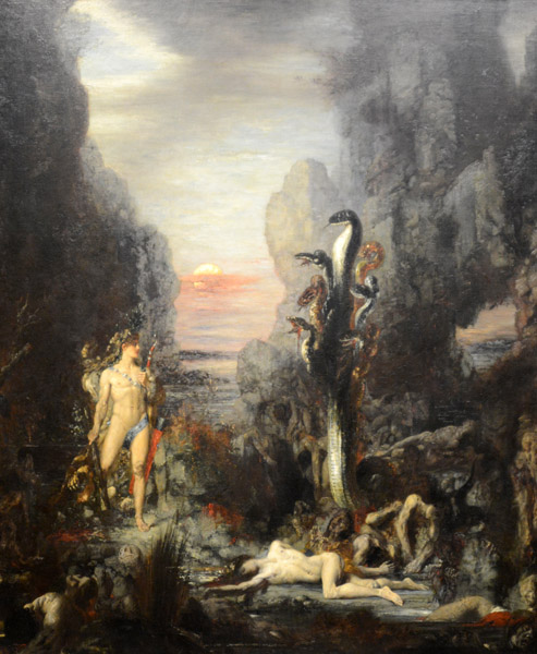 Hercules and the Lernaean Hydra, Gustave Moreau, 1875/76