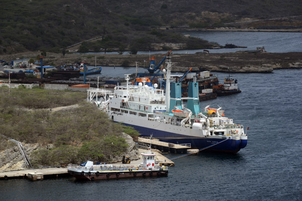 Pacific Guardian, a British cable laying ship, at the Port of Curaao